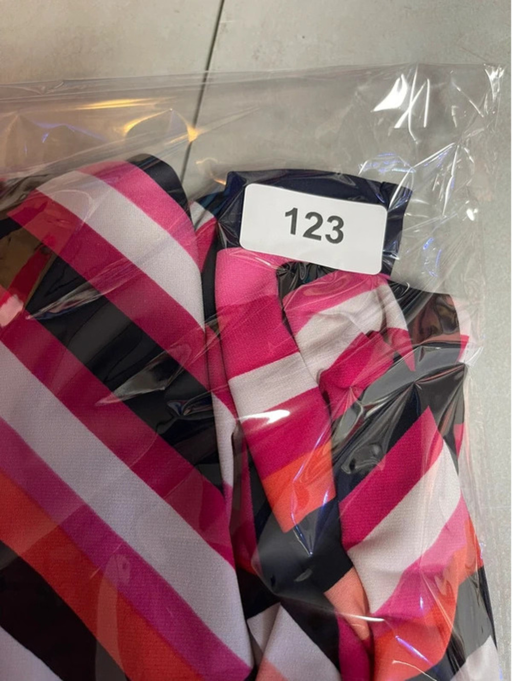 Studio One New York Womens Dress Pink Navy Geometric Size Large - Picture 9 of 9